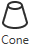 Cone button